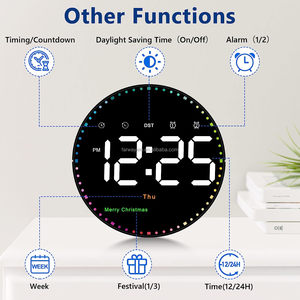 Orologio da parete digitale, orologio digitale da 10 "ampio Display con telecomando, luminosità regolabile, calendario - Product Image 4