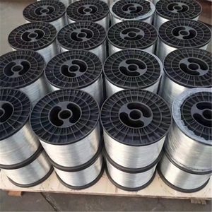 线轴上的热浸镀锌碳钢线卷Q195钢筋扎线，用于装订和缝合环扎线应用 - Product Image 4