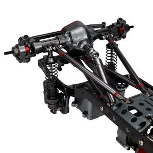 Metal CNC ön arka aks için Servo tabanı ile 1/10 RC araba eksenel SCX10 D90 yükseltme parçaları - Product Image 3