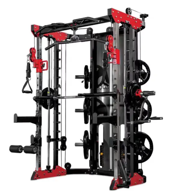 Smith machine commercial strength set completo di attrezzature per l'allenamento home fitness telaio a portale squat multifunzionale