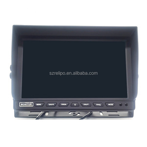 10 Inch Quad Split 4 Channel Video <strong>Input</strong> TFT LCD Car Screen <strong>Monitor</strong> for Truck Bus - Product Image 3