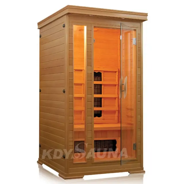 Ucuz fiyat prefabrik ahşap hollanda Spa sauna odası seramik ısıtıcılar uzak kızılötesi Sauna odası