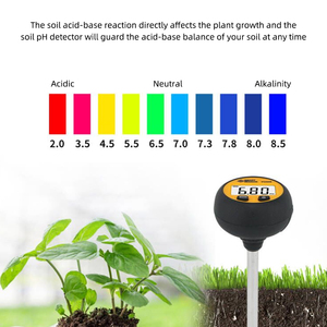 Yeni LCD 3 IN 1 toprak PH nem sıcaklık ölçer toprak test cihazı dikim çiçek bahçe nemli test cihazı - Product Image 6
