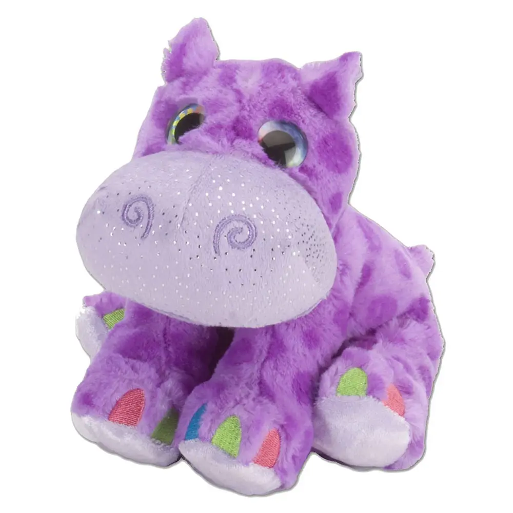 Di modo grandi occhi peluche ippopotamo viola personalizzato cute del bambino del giocattolo morbido peluche ripiene giocattolo ippopotamo