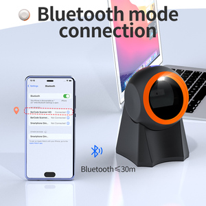 Escáner de código de barras de escritorio con Bluetooth y USB Xincode para lectura de código QR 1D 2D, inventario y escaneo inalámbrico - Product Image 3