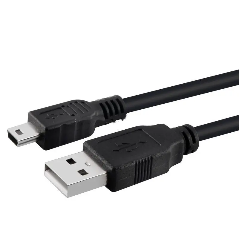 Factory1.5M USB 2.0 A Male to 5 Pin Mini USB Data Sync Charging charger Cable for GPS Camera