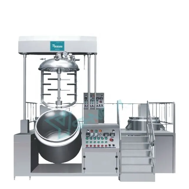100L attrezzatura per miscelatori chimici crema per il corpo per il corpo gel per la doccia macchine per la produzione di cosmetici emulsionati sottovuoto omogeneizzatore