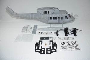 <strong>RC</strong> Helicopter <strong>500</strong> Size Scale Fuselage Bell UH-1N for TREX <strong>RC</strong> Helicopter Glassfiber Copter Model Shell - Product Image 3