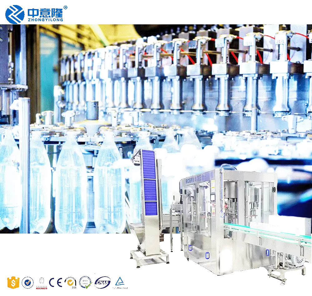 A buon mercato automatico 3 in 1 macchina di riempimento liquido automatico linea di produzione di imbottigliamento acqua minerale acqua pura per animali domestici bottiglia di acqua