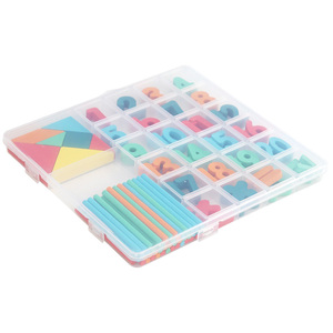 Ahşap matematik öğrenme SetGeometry ve aritmetik eğitici oyuncak Montessori ilham erken öğrenme bulmaca matematik becerilerini geliştirir - Product Image 1