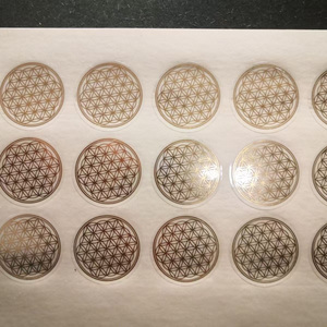 Custom Thin Electroform Gold Nickel 3D Logo Transfer Embossed <strong>Decals</strong> Metallic Letters Labels for False Eyelashes Mascara UV - Product Image 6