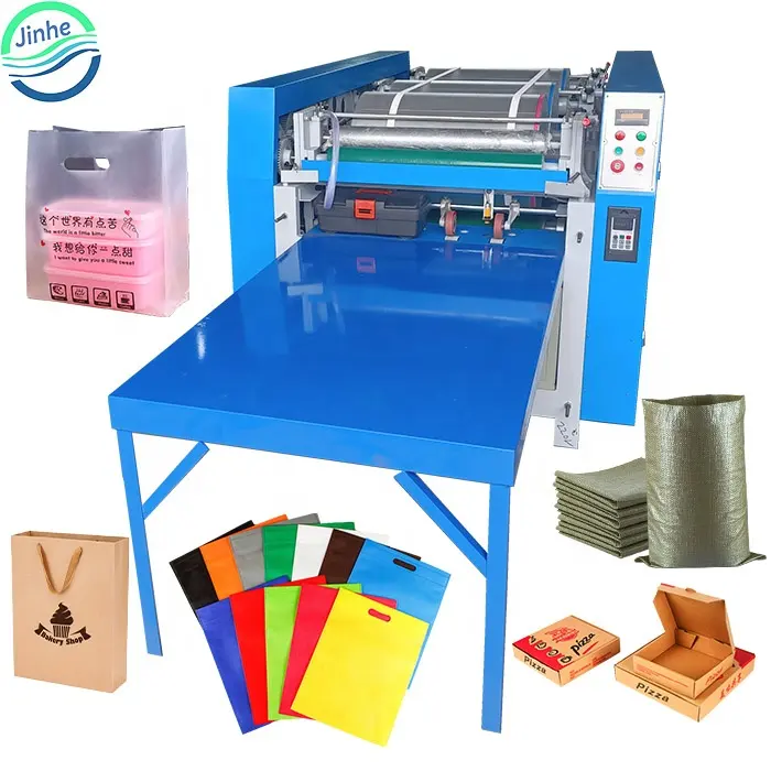 PP bolsa de plástico flexo logo impresora 1-5 colores caja de cartón corrugado pizza flexo bolsas de papel máquina de impresión