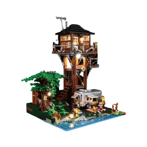 FunWhole F9022 LED展望タワープラスチックモデルビルディングブロックセットキャンプ場用おもちゃ子供用 - Product Image 5
