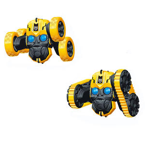 PANDAS 1/12 Yellow LED Light Ironman Spiderman RC Stunt Car Remote <strong>Controller</strong> Included Kid Gift - Product Image 2