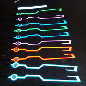 Bán buôn LED ánh sáng ban đêm dải sáng không thấm nước ABS Chất liệu mở mặt xe máy Mũ bảo hiểm đêm cưỡi sửa đổi ABS hộp - Product Image 3