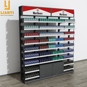 Einzelhandel geschäft Rauch regal Display Zigaretten vitrine Rack mit Acryl schieber - Product Image 5