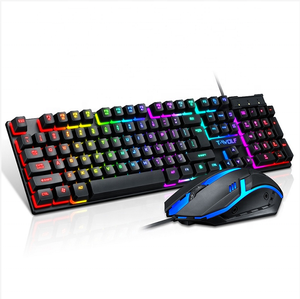 RGB LED 104 Keys <strong>Keyboard</strong> <strong>Mouse</strong> <strong>Combos</strong> Mechanical Home Desktop <strong>Computer</strong> Latest Gaming <strong>Keyboards</strong> - Product Image 1