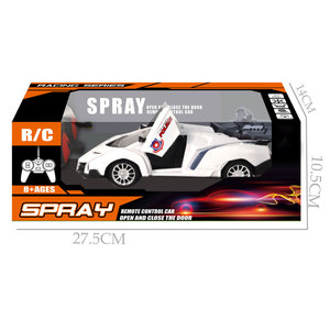 1:24 ölçekli Mini araç modeli 27mhz RC polis spor yarış araba su sprey ve ışık ile, açık kapılar - Product Image 5