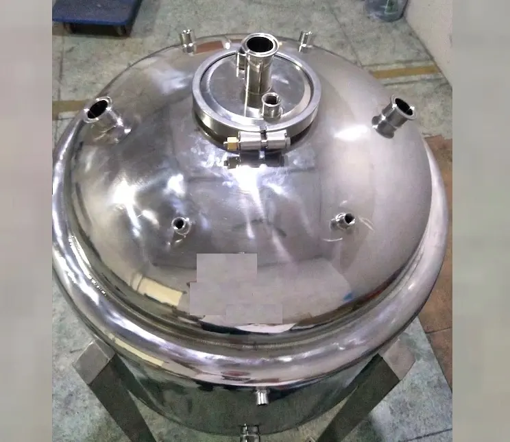 SS304 24 inch X 24 inch Jacketed Stainless Steel Solvent Tank
