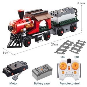 K96115 2.4G elektrische Fernbedienung Telefon APP BT Programmierung DIY Montage RC-Zugbahnen 148 Stück Bausteine Dampf Kinderspielzeug