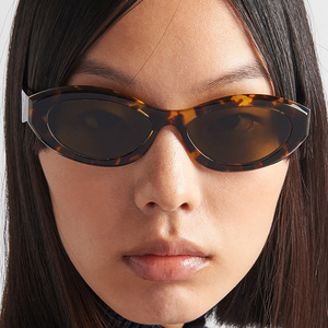 Sifier Hochwertige benutzer definierte Logo Brillen Sonnenbrille Schildkröte Acetat Mode Oval Cat Eye Sonnenbrille für Männer Frauen - Product Image 3