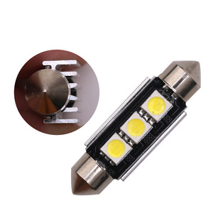 Toptan otomotiv Led tavan ışığı Cnabus polar olmayan çözme çift İpucu 5050 3smd okuma işık plaka işık - Product Image 6