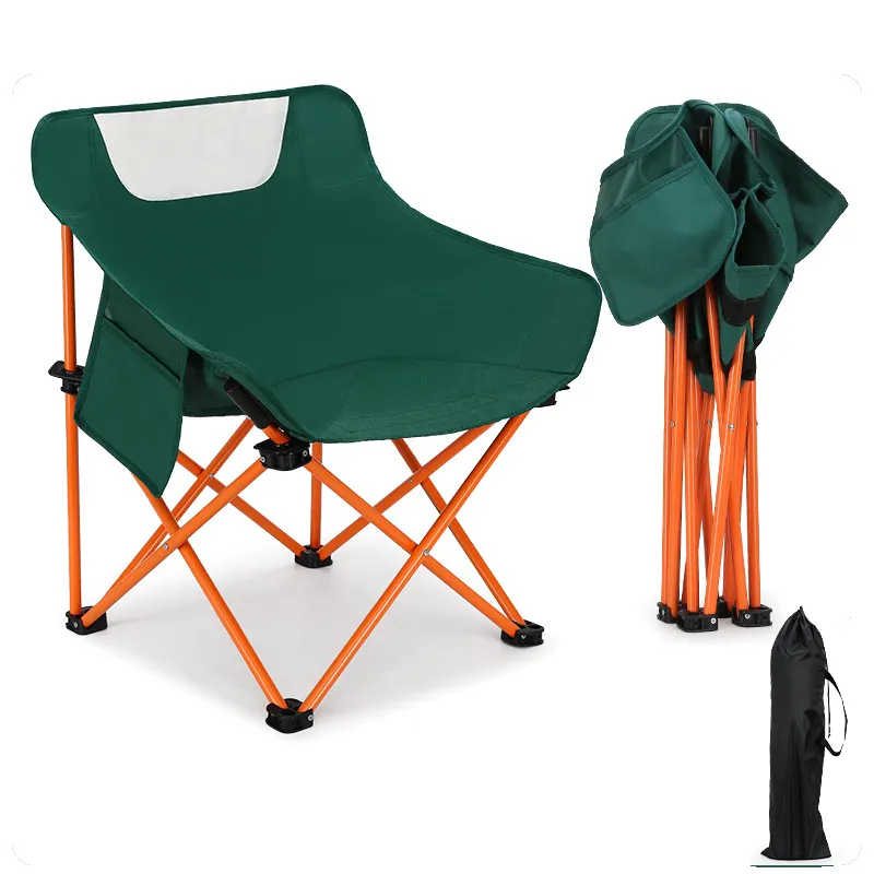 Sedia da campeggio pieghevole ultraleggera con schienale alto di vendita calda sedia portatile da spiaggia pieghevole da viaggio all'ingrosso fuori sedia da pesca all'aperto