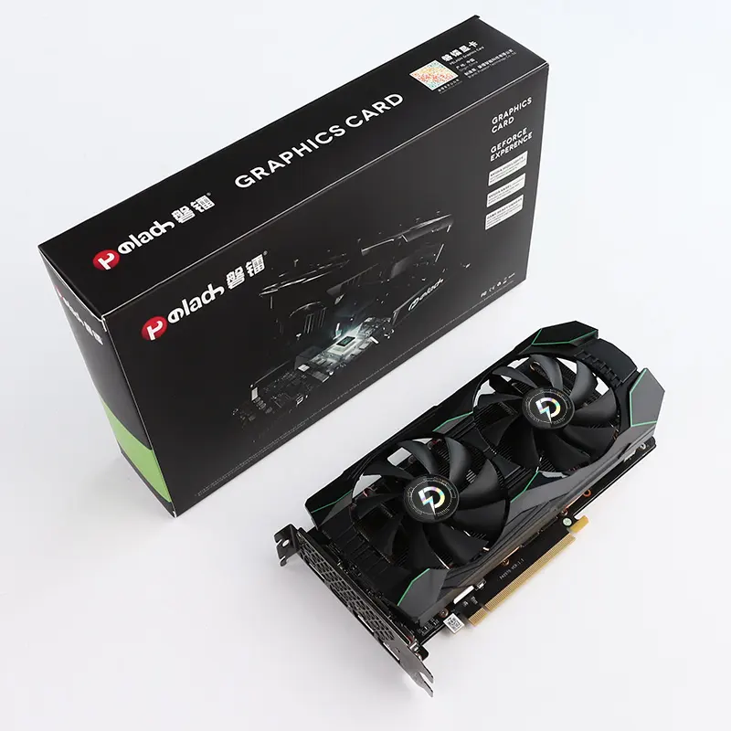 Tarjeta gráfica para juegos Tarjeta de video para computadora Buen rendimiento Precio barato GTX 1660 Ti 6G Ventilador PCI Express 3,0 X16 12 Nanómetros 1536