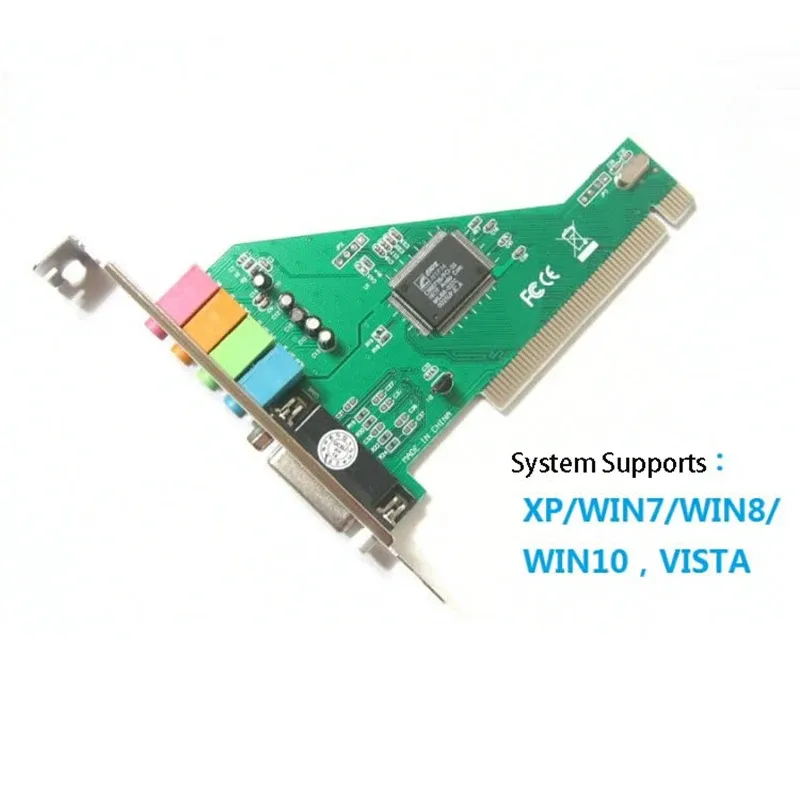 Tarjeta de sonido 4.1 Verde