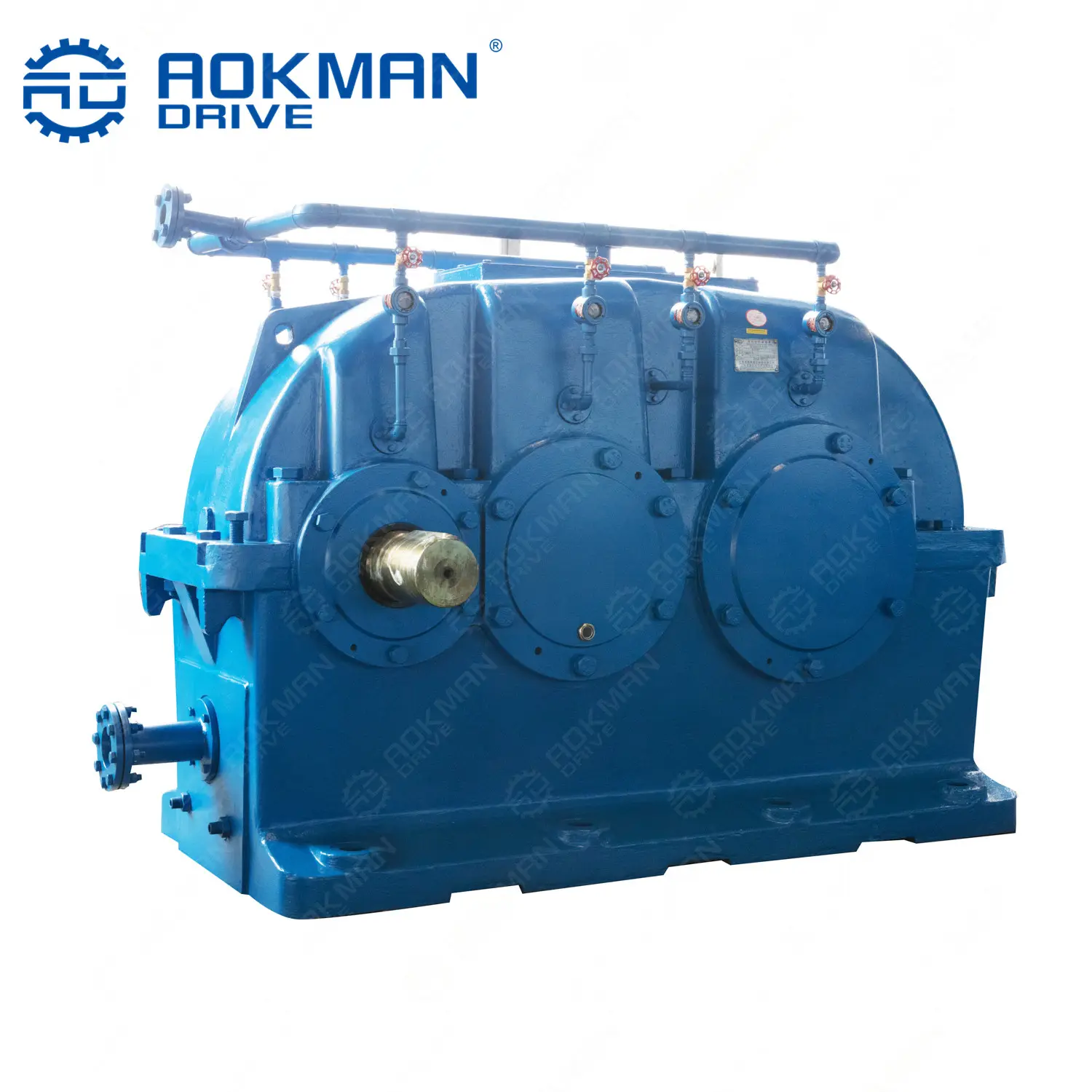 Horizontal Mounted Parallel Shaft Helical Gearbox Hard-Tooth Surface Gear Reducer for Briquettes Mixer