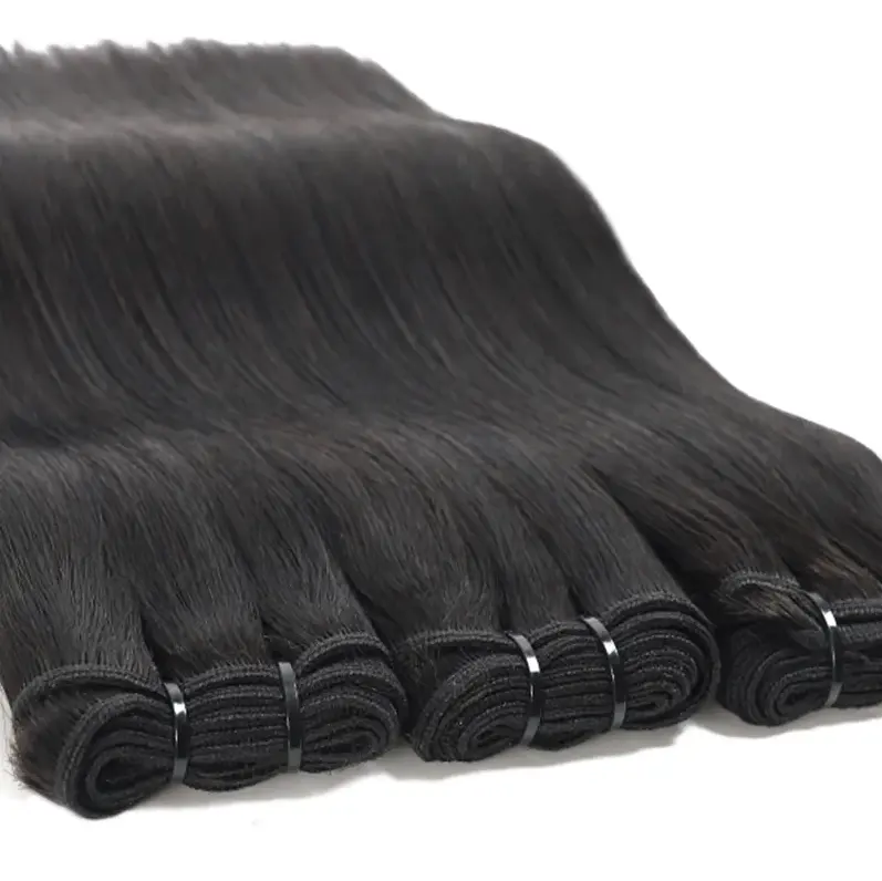 Заводские Необработанные индийские пучки волос от ИНДИЙСКОГО Производителя, толстые концы, супер двойные вытянутые пучки норки, пряди человеческих волос