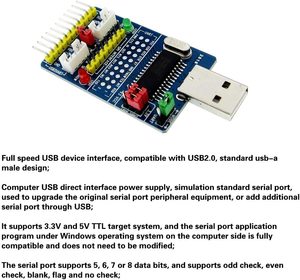 CH341A USB zu I2C IIC SPI ISP UART TTL Serieller Adapter EPP/MEM Parallel konverter modul - Product Image 3