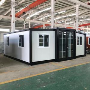 Taşınabilir ev katlanabilir konteyner ev 19X20Ft genişletilebilir katlanabilir prefabrik mobil ev <span class=keywords><strong>Ho</strong></span> entegre katlanabilir ev