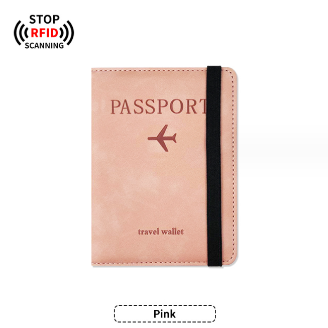 Pink passport holder