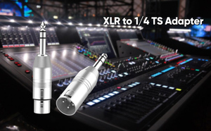 Cablecreation XLR 3 Pin FeMale to <strong>1</strong>/<strong>4</strong> 6.35MM Plug Socket <strong>Audio</strong> <strong>Adapter</strong> Connect XLR Device to TRS Device Pro-level XLR <strong>Adapter</strong> - Product Image 2