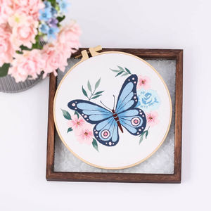 D&amp;D Punch Needle Diy Embroidery <strong>Kit</strong> with Butterfly <strong>Pattern</strong> Sewing <strong>Kit</strong> Notions for Craft Lovers and Adult Beginners - Product Image 5