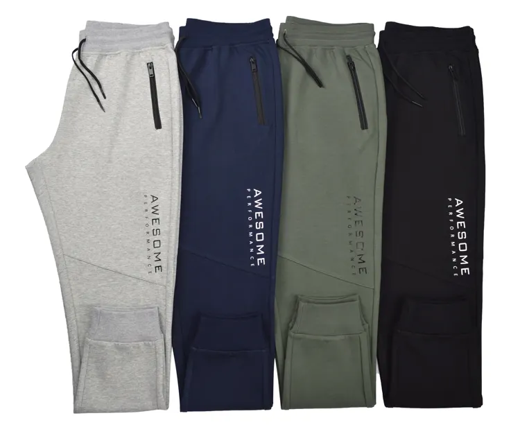 Yüksek kalite 100% pamuk puf baskı Jogger Sweatpants ağır fransız Terry eşofman altları özelleştirilmiş Sweatpants erkekler için