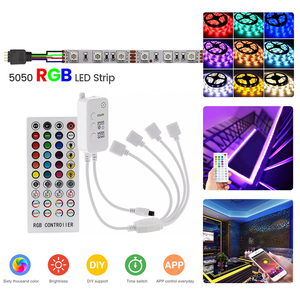 СИГНАЛ светодиодный контроллер DC5-24V 144 Вт RGB PWM сигналов диммер 1-4 выход 3 канала с радиочастотным пультом дистанционного управления BT приложение музыка таймер переключатель управления - Product Image 6