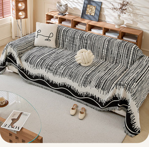 2025 evrensel High-End şönil Vintage kanepe kılıfı kaymaz kesit kanepe havlu/yastık fabrika toptan - Product Image 1