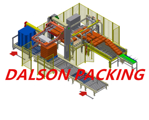 Automatic <strong>Pallet</strong> Lift <strong>Loading</strong>,<strong>pallets</strong> Stacking <strong>Machine</strong>,Palletizer With <strong>Pallet</strong> Transfer Conveyor - Product Image 1