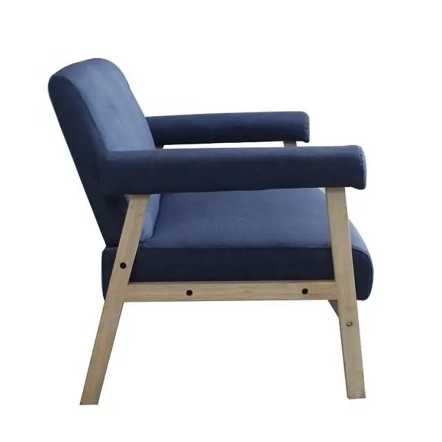 새로운 디자인 하이 퀄리티 공장 직매 일본식 홈 리빙 린넨 패브릭 3 인용 레저 팔 의자