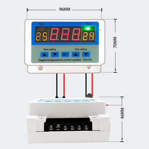 Controlador de temperatura digital 3103, controlador de temperatura automático de alta potencia de 30A, temperatura ajustable de 12 V24 V220 V