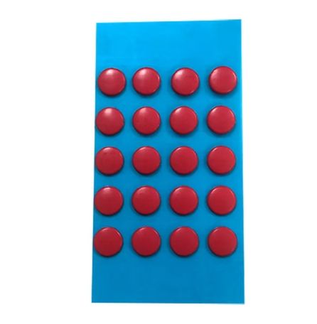 Glace Dia 6mm rouge 20 points