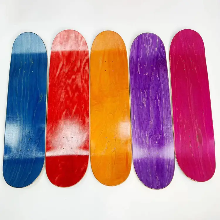 전문 스케이트 보드 데크를위한 레이저 로고가있는 7 플라이 캐나다 메이플 7.5 "8.25" 8.5 "의 맞춤형 스케이트 보드 데크