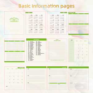 2025 B5 Size Daily Journal mit benutzer definierten monatlichen Register karten Beliebtes Design Spiral planer Notizbuch Spiral gebundenes Papp-Notizbuch