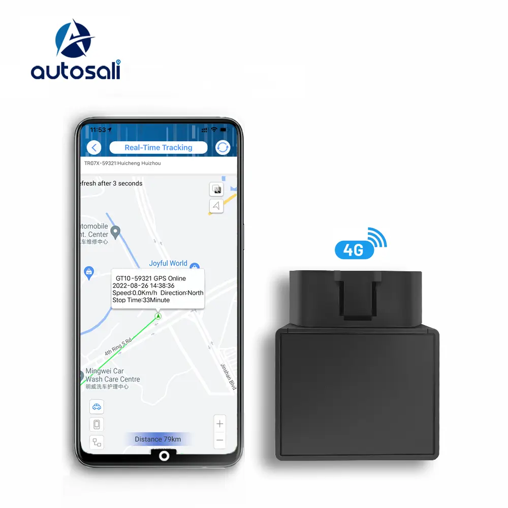 Servizio personalizzato di vendita caldo dell'america latina assicurazione automatica accessori per Auto da 2 pollici localizzatore Gps OBD 4G con monitoraggio vocale