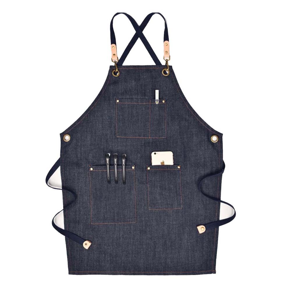 Denim and blue webbing