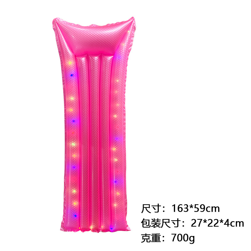 Série nacrée-rangée flottante nacrée avec lumières, rose