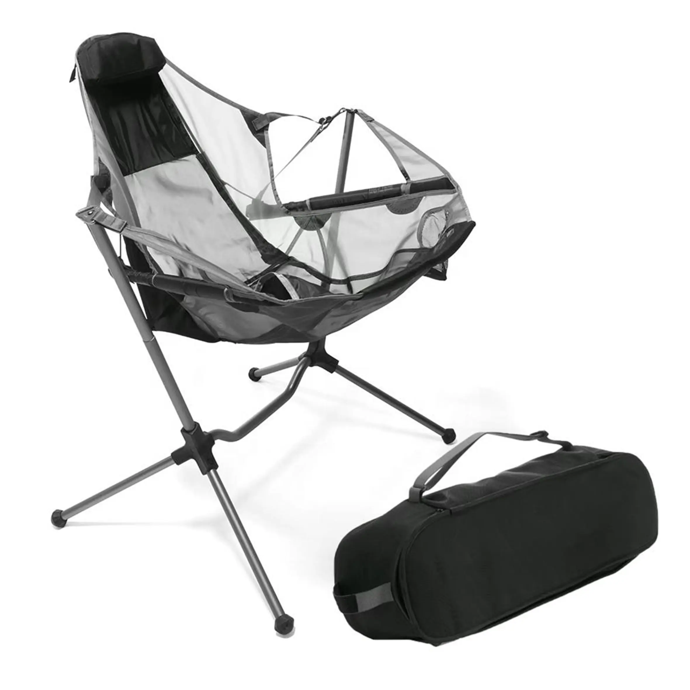 Chaises de plage portatives d'extérieur personnalisées bonne qualité tissu robuste léger avec tasse, chaises pliantes de camping avec support glacière