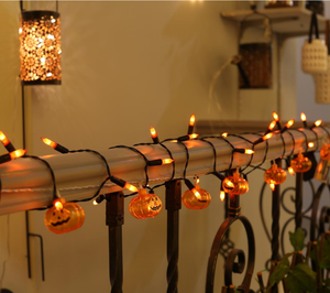 Kanlong Light String Orange <strong>LED</strong> Light Set 2 50L/10cm/<strong>30cm</strong> Outdoor with 8 Function 3AA Control